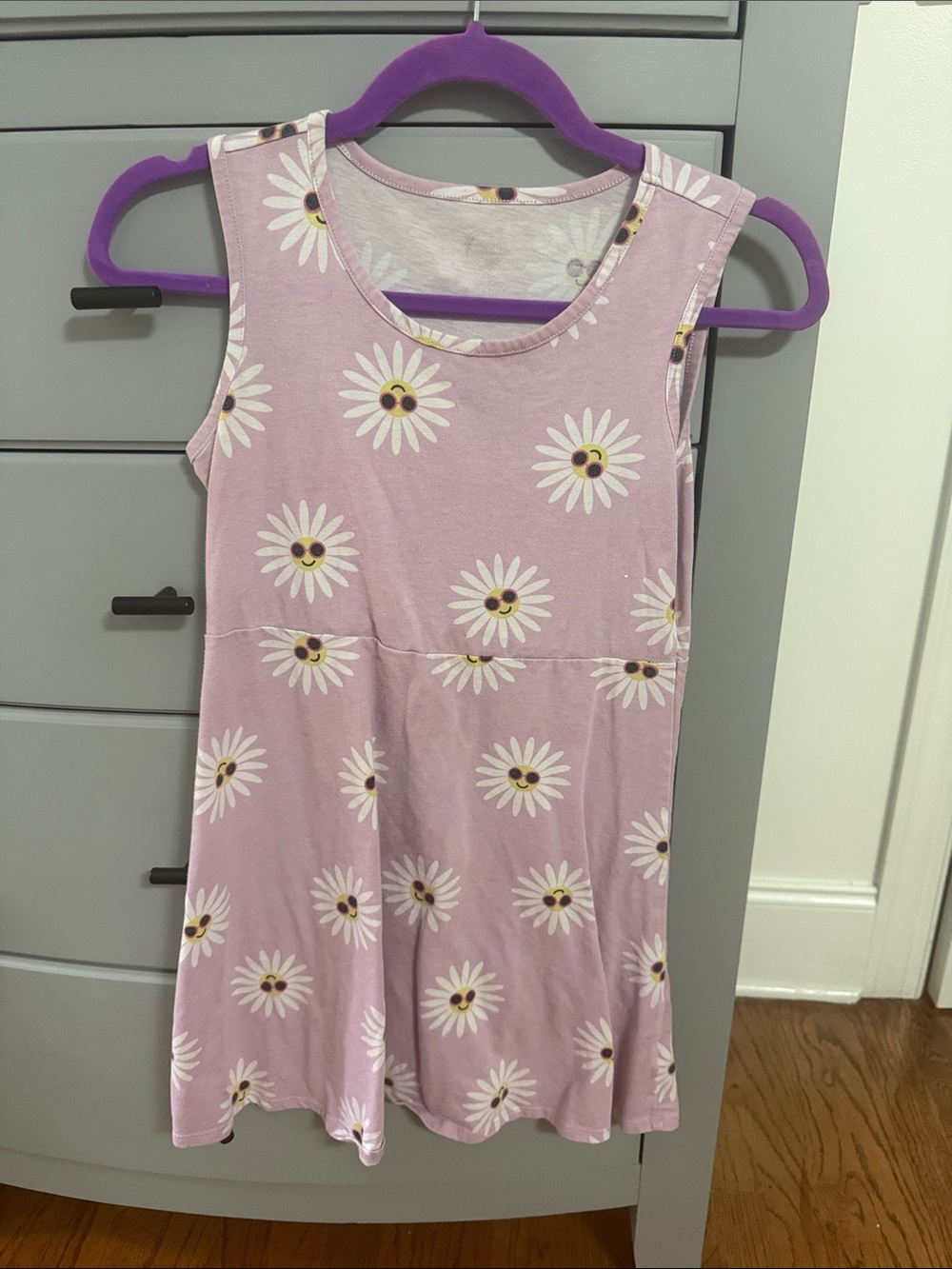 wonder nation Lilac Daisy Print Sleeveless Dress